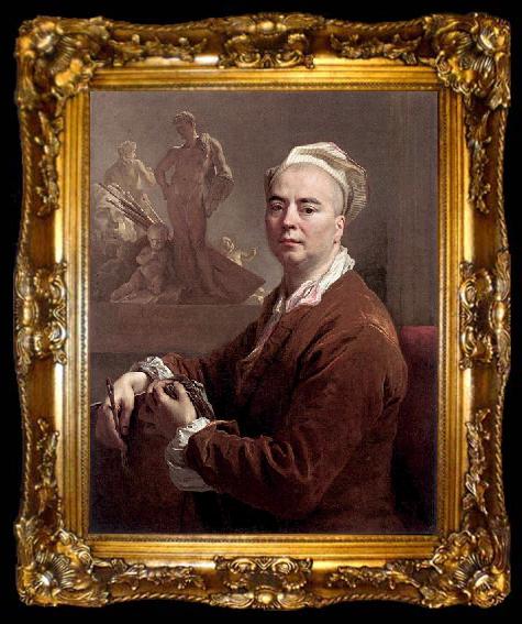 framed  Nicolas de Largilliere Self-portrait, ta009-2
